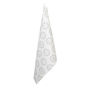 Clayre & Eef Tea towel Dog white/grey