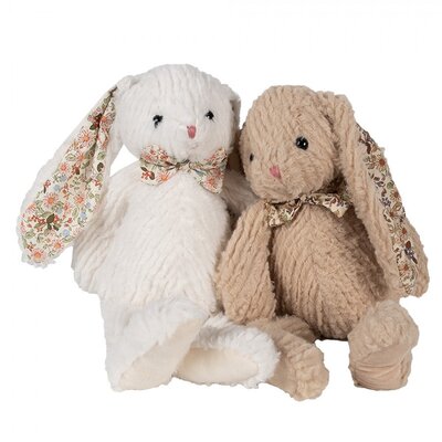 Clayre & Eef Deco-Cuddly Toy Rabbit off-white