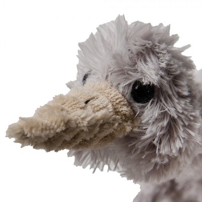 Clayre & Eef Deco-Cuddly Toy Duck grey