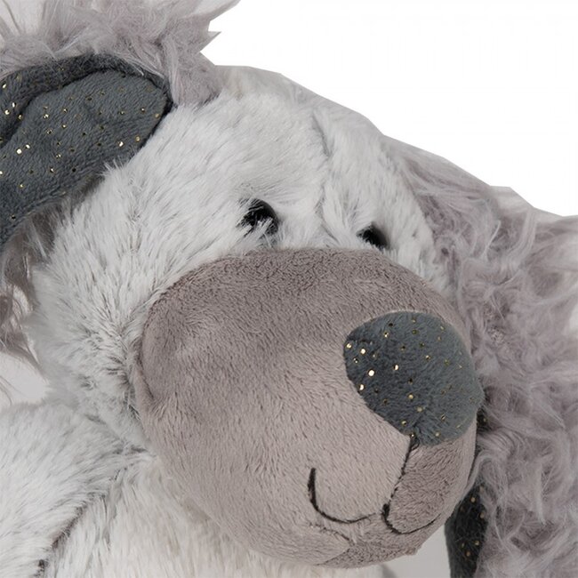 Deko-Kuscheltier Dog grey/white