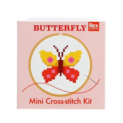 Rex London Cross-Stitch Kit Mini Butterfly
