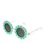 Fun Glasses Daisies green