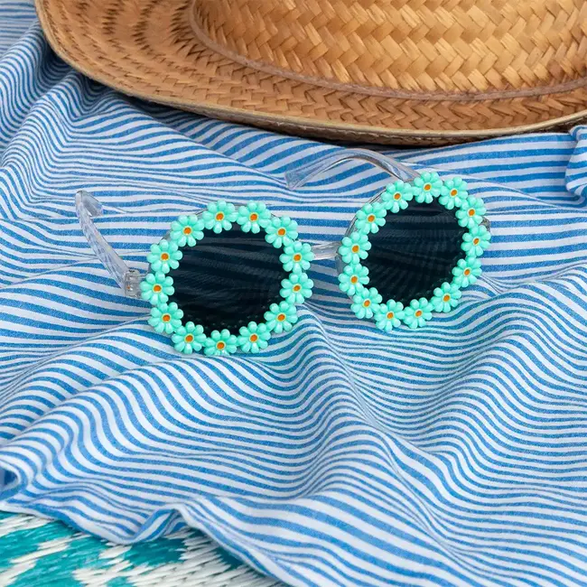 Fun Glasses Daisies green