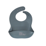 Isabelle Rose Silicone bib pastel blue