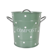 Isabelle Rose Compost Bin sage (dots)