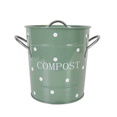 Isabelle Rose Compost Bin sage (dots)