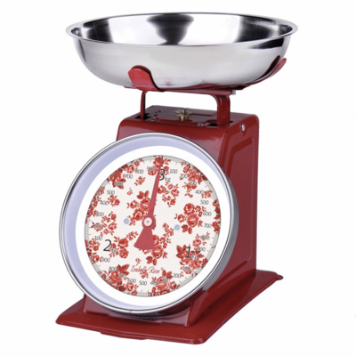 Isabelle Rose Kitchen Scale Nathalie red