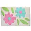 Bath Mat Flower green/pink