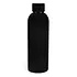 Rex London Edelstahl-Flasche Gummiert black