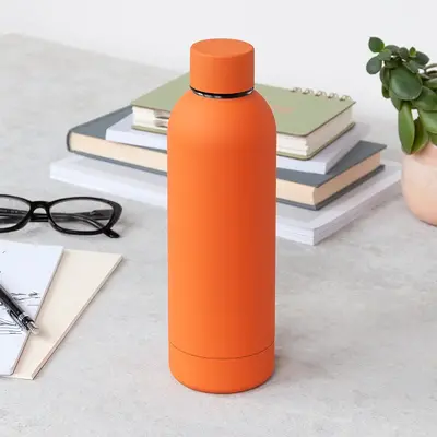 Rex London Stainless Steel Bottle Rubber orange