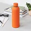 Edelstahl-Flasche Gummiert orange