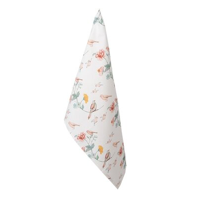 Clayre & Eef Tea towel Birds & Flowers