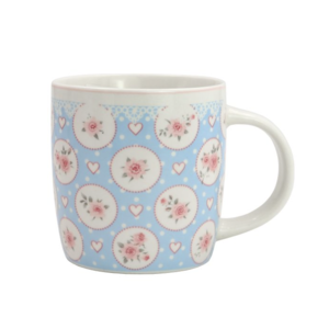 Isabelle Rose Mug Hearts & Roses blue