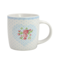 Isabelle Rose Mug Heart & Dots blue