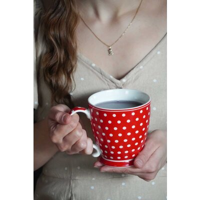 Isabelle Rose Mug Dots red