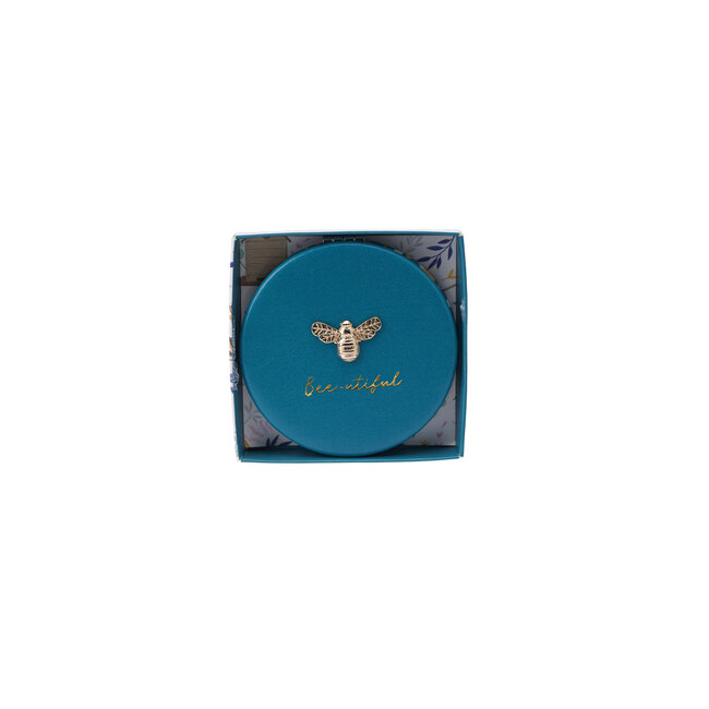 Compact Mirror Beekeeper turquoise
