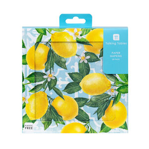 Talking Tables Paper Napkins Eco Souk Lemon 20-Pack