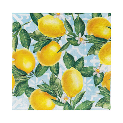 Talking Tables Paper Napkins Eco Souk Lemon 20-Pack