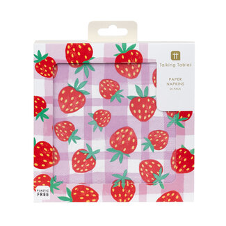 Talking Tables Papierservietten Eco Mellow Strawberry 20-Pack