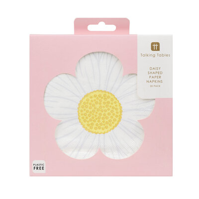 Talking Tables Paper Napkins Eco Mellow Daisy 20-Pack