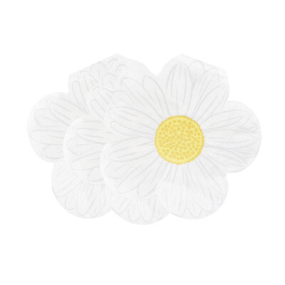 Talking Tables Paper Napkins Eco Mellow Daisy 20-Pack