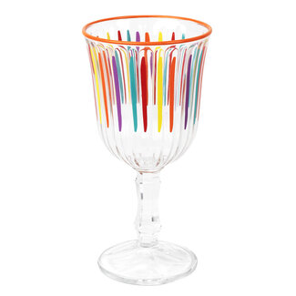 Talking Tables Wine Glass Bright-Striped multi colour