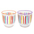 Talking Tables Glas Tumbler Bright-Striped multi colour