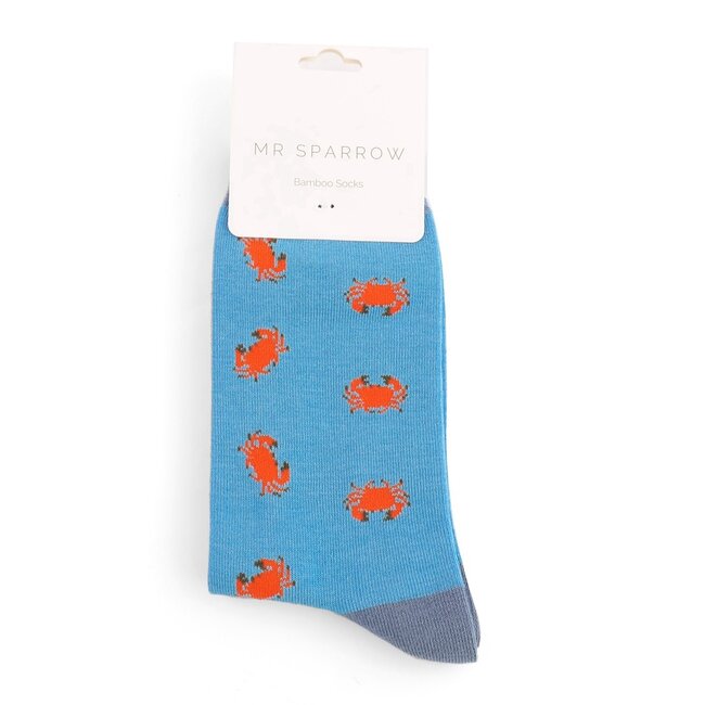 Männer-Socken Bamboo Crabs sky