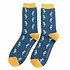 Miss Sparrow Männer-Socken Bamboo Seahorse navy