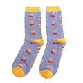 Miss Sparrow Mens Socks Bamboo Surfers denim