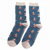 Miss Sparrow Männer-Socken Bamboo Surfers navy