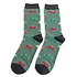 Miss Sparrow Mens Socks Bamboo Classic Cars green