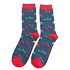 Miss Sparrow Mens Socks Bamboo Classic Cars navy