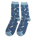 Miss Sparrow Männer-Socken Bamboo Chef navy