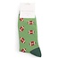 Mens Socks Bamboo Rugby Balls green