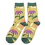 Socken Bamboo Retro Floral lime