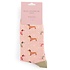 Miss Sparrow Socken Bamboo Sausage Dog & Spots dusky pink