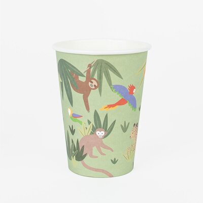 My Little Day Paper Cups Set of  8 Tropical