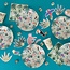 Pappbecher Set of  8 Tropical