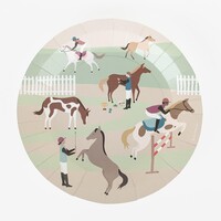 My Little Day Paper Plates Set of  8 Horse