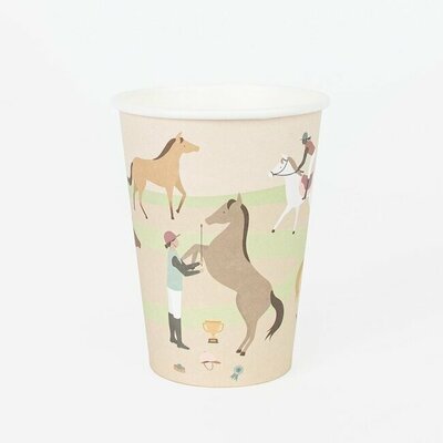 My Little Day Paper Cups Set of  8 Horse