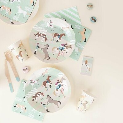 My Little Day Paper Cups Set of  8 Horse