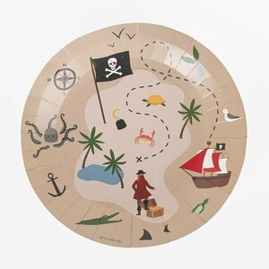 My Little Day Paper Plates Set of  8 Pirates