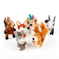 Sjaal met Verhaal Fingerpuppen 3D Set of 6 assorti