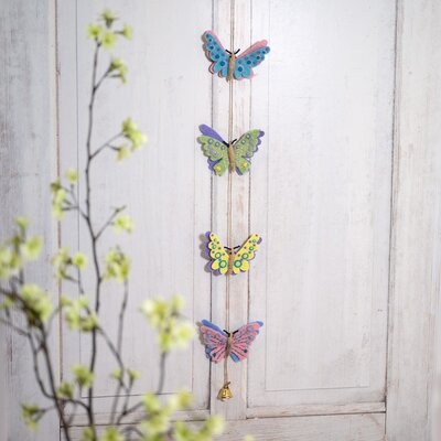 Sjaal met Verhaal Felt Garland Vlinder pastel