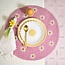 Filz-Untersetzer  35 cm Margrietjes pink