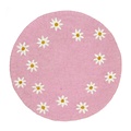 Sjaal met Verhaal Filz-Untersetzer 35 cm Margrietjes pink