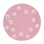 Sjaal met Verhaal Felt Coaster 35 cm Margrietjes pink