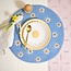 Filz-Untersetzer  35 cm Margrietjes blue