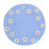 Sjaal met Verhaal Filz-Untersetzer  35 cm Margrietjes blue